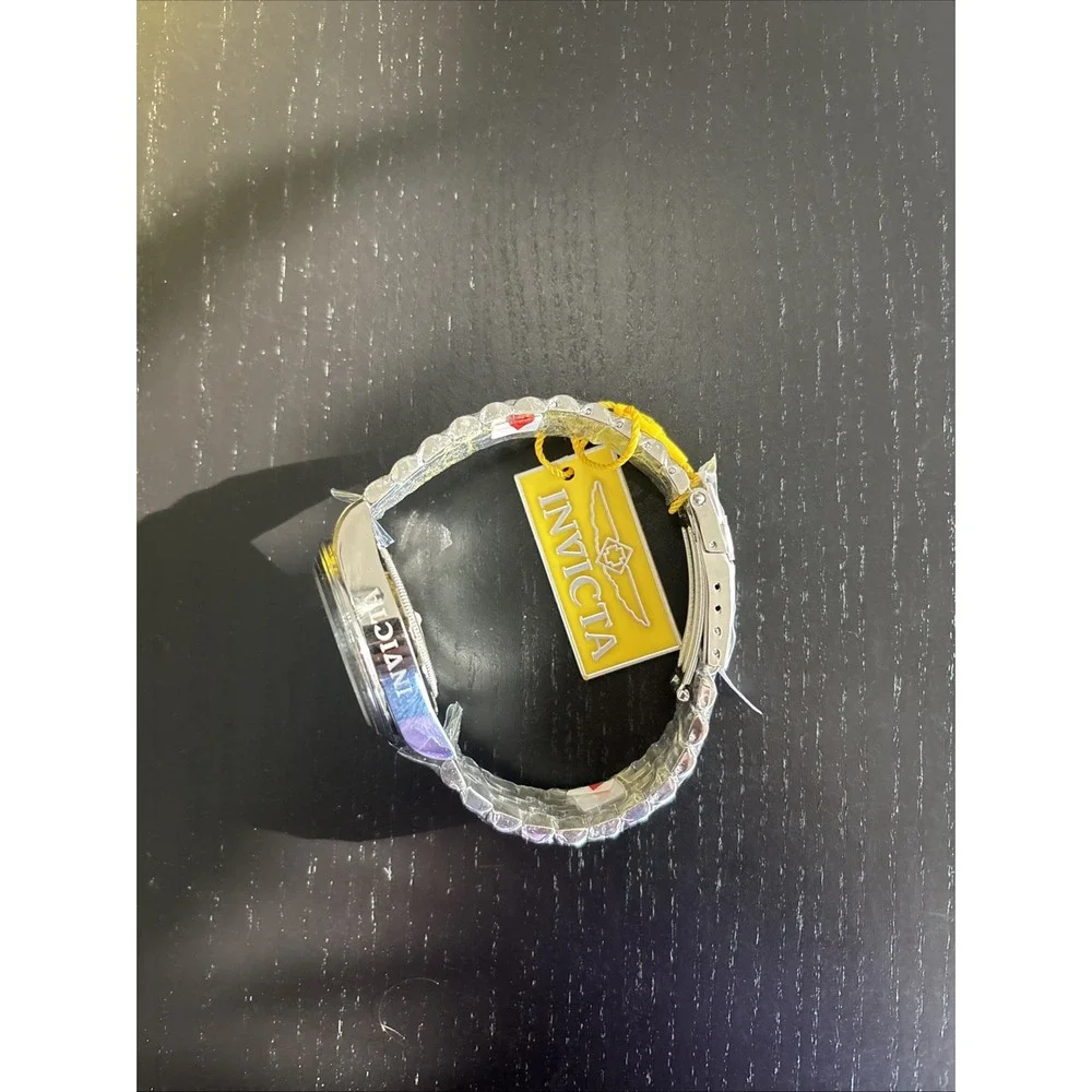 Invicta Speedway 40mm Silver Stainless Steel Case with Silver Stainless Steel...